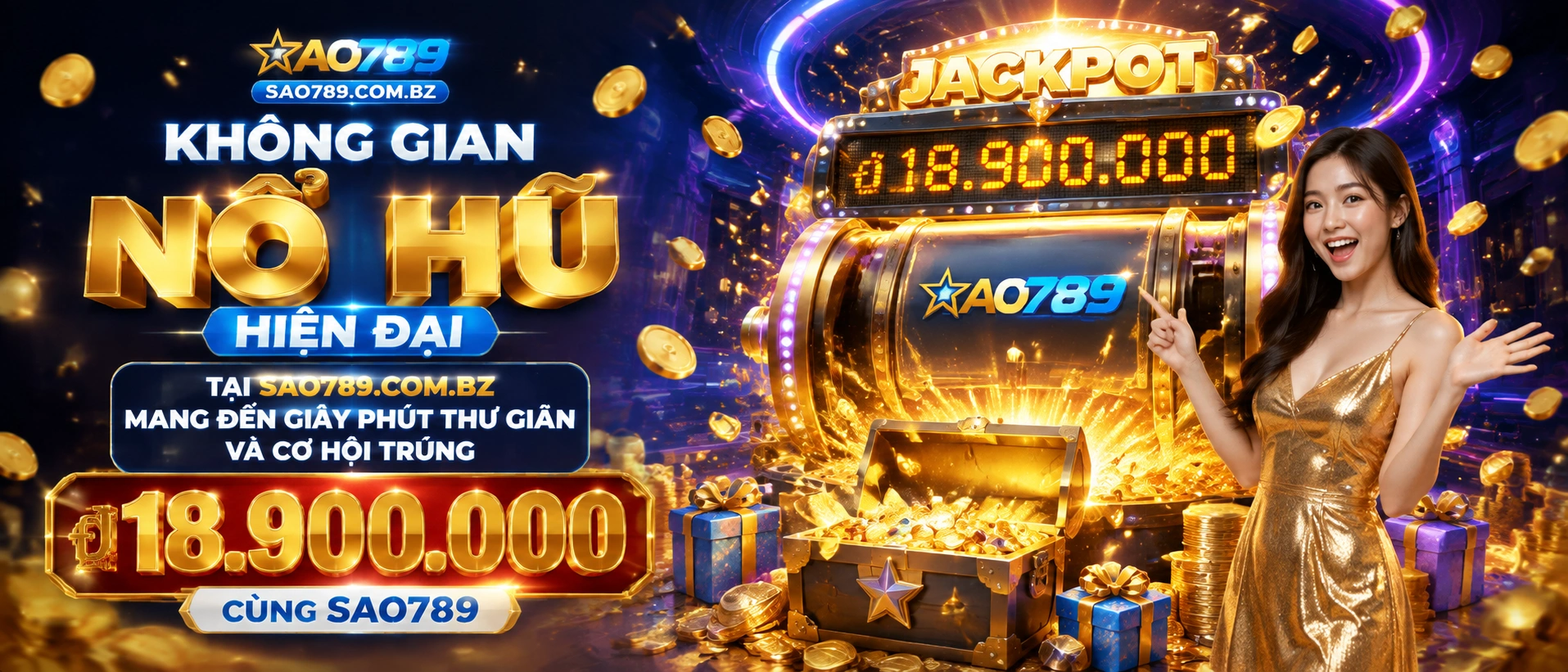 Giao diện danh mục Nổ Hũ trên sao789.com.bz